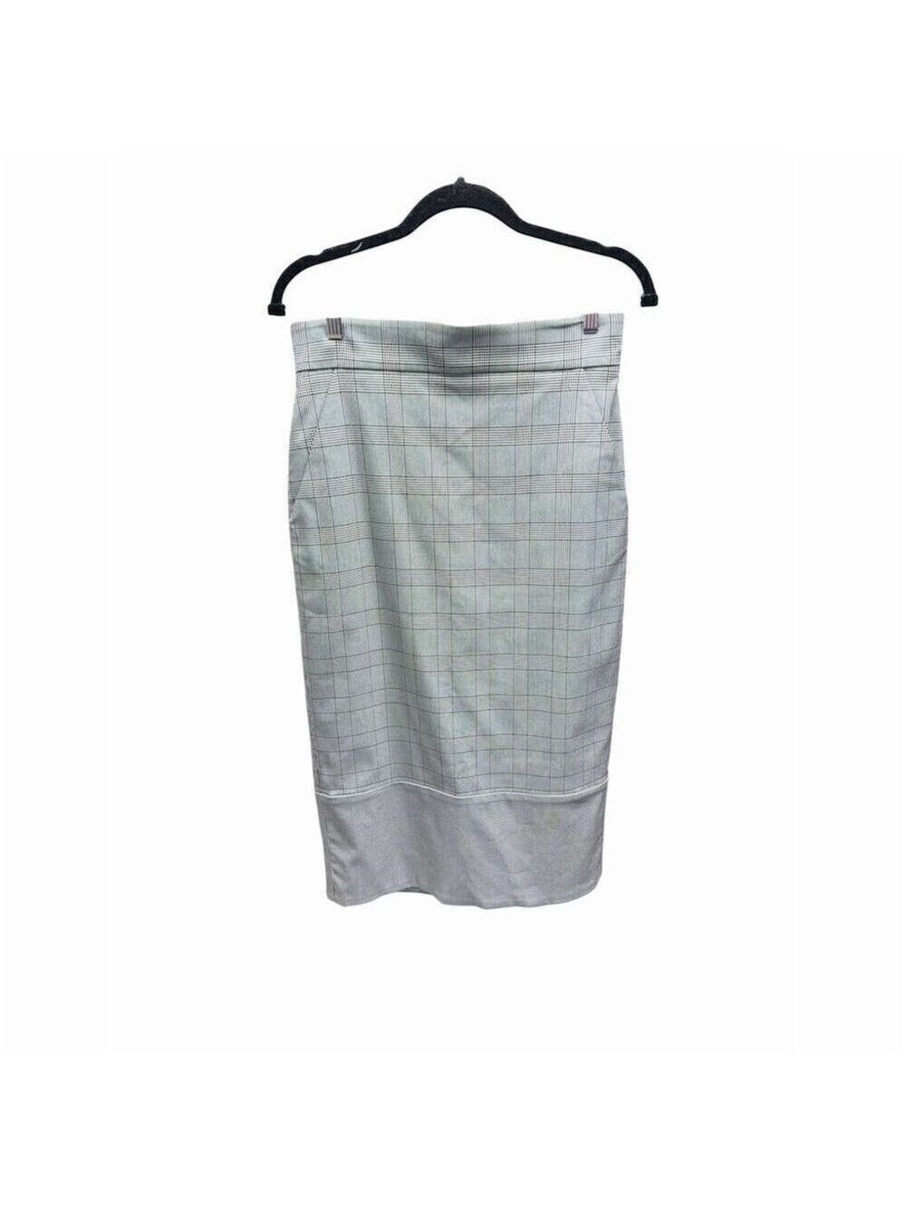 Veronica Beard NWT Twain Pencil Skirt Women's Gray Check Size 6 - Picture 2 of 16